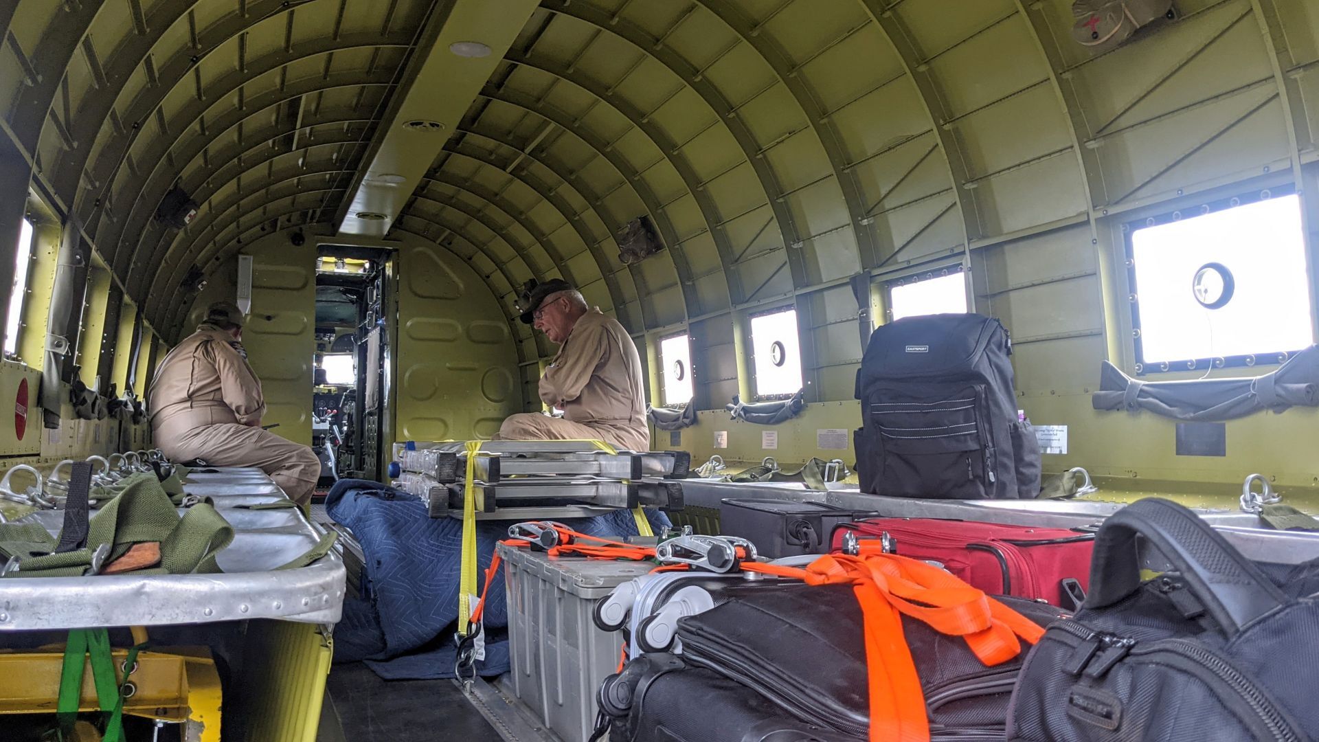 WWII plane "That's All, Brother" lands in Mason City - interior